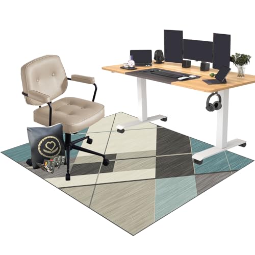 EYKWKB Bürostuhl Matte, Gaming Bürostuhl Stuhlmatten, Bürostuhl Unterlage Teppich, 200 x 230 cm Gaming Teppich für Stuhl, Bodenschutzmatte for Hartböden, Schreibtischstuhl Unterlage for Zuhause/Büro EYKWKB Bürostuhl Matte, Gaming Bürostuhl Stuhlmatten, Bürostuhl Unterlage Teppich, 200 x 230 cm Gaming Teppich für Stuhl, Bodenschutzmatte for Hartböden, Schreibtischstuhl Unterlage for Zuhause/Büro von EYKWKB