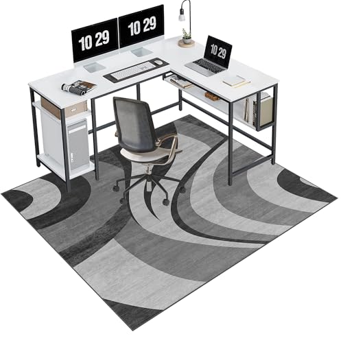 EYKWKB Teppich-Stuhlmatte | Bodenschutzmatte für Hartböden | Bürostuhl Unterlage | Gaming Teppich Stuhlunterlage | Kratzfest Schreibtischstuhl Unterlage für Laminat 100 x 120 cm EYKWKB Teppich-Stuhlmatte | Bodenschutzmatte für Hartböden | Bürostuhl Unterlage | Gaming Teppich Stuhlunterlage | Kratzfest Schreibtischstuhl Unterlage für Laminat 100 x 120 cm von EYKWKB