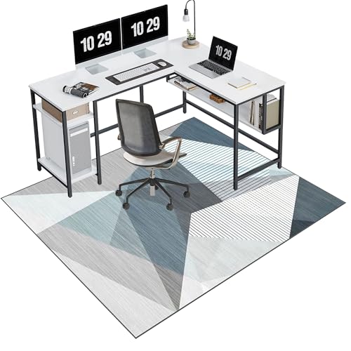 EYKWKB Teppich-Stuhlmatte | Bodenschutzmatte für Hartböden | Bürostuhl Unterlage | Gaming Teppich Stuhlunterlage | Kratzfest Schreibtischstuhl Unterlage für Laminat 160 x 180 cm von EYKWKB