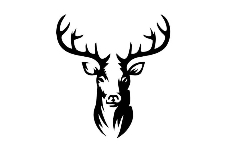 EYOKA Hängedekoration Durchbrochenes 3D Bild Ornament Hirsch Deer, Wanddekoration MDF schwarz von EYOKA