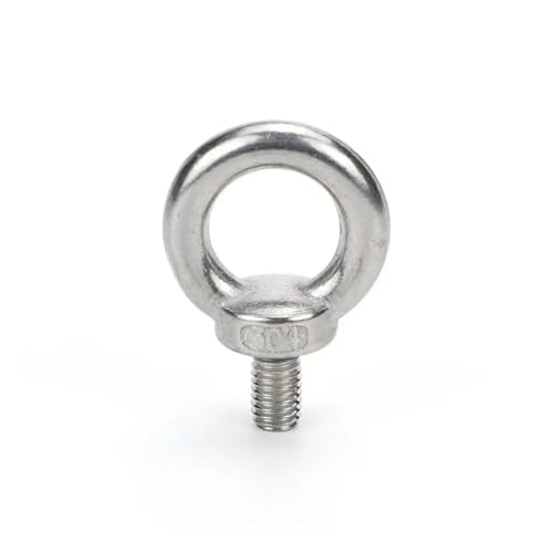304, eizbolzen aus stahlglas, 1/2/5 Stück Mehrere Größen 304 Edelstahl Ring Augenschraube Augenmuttern Schrauben Aufhängungsschlaufen(Lifting Eye Screws,M5 2Pcs) von EYRMQWJPC