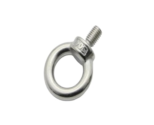 304, eizbolzen aus stahlglas, 304 Edelstahl-Hebeösenmuttern Ringschrauben Hakenmutternschrauben Multi-Size-Pack M3-M12(Lifting Eye Nuts,M8 (2PCS)) von EYRMQWJPC