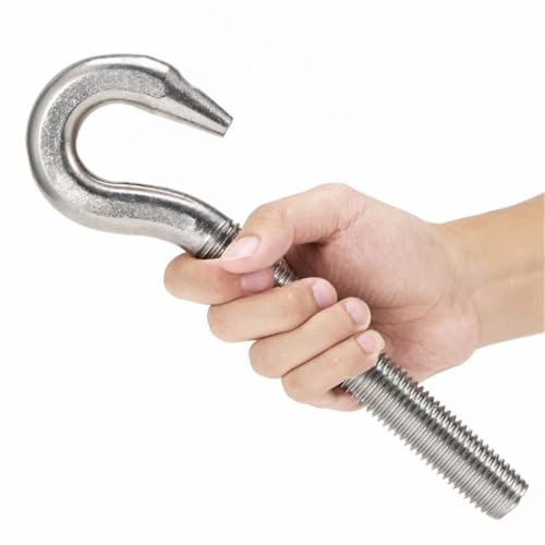 304, eizbolzen aus stahlglas, 304 Edelstahl Schaf Auge Schraube Offen Geschlossen Haken Hebe Ring Bolzen Mehrere Größen Pack Von 17(Open Hook,M5-2pcs) von EYRMQWJPC