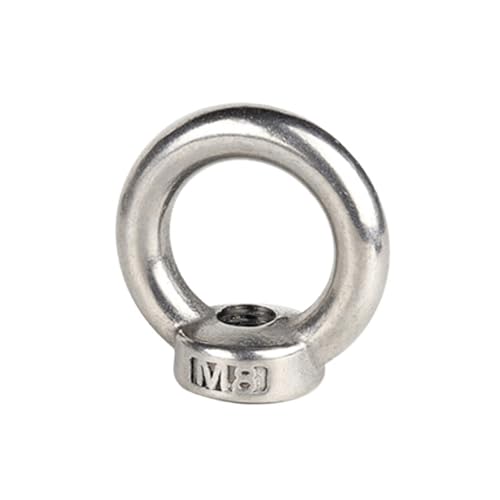304, eizbolzen aus stahlglas, Edelstahl-Hebeösenmuttern, Schraubringe, Ringschrauben, mehrere Größen, M3 bis M12(Eye Nut,M3 x2pcs) von EYRMQWJPC