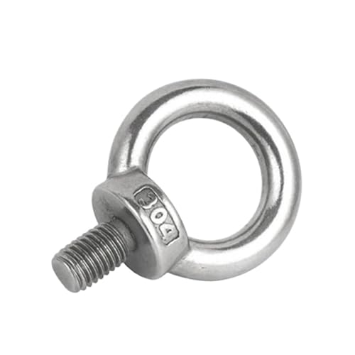 304, eizbolzen aus stahlglas, Edelstahl-Hebeösenmuttern, Schraubringe, Ringschrauben, mehrere Größen, M3 bis M12(Eye Screw,M12 x1pc) von EYRMQWJPC