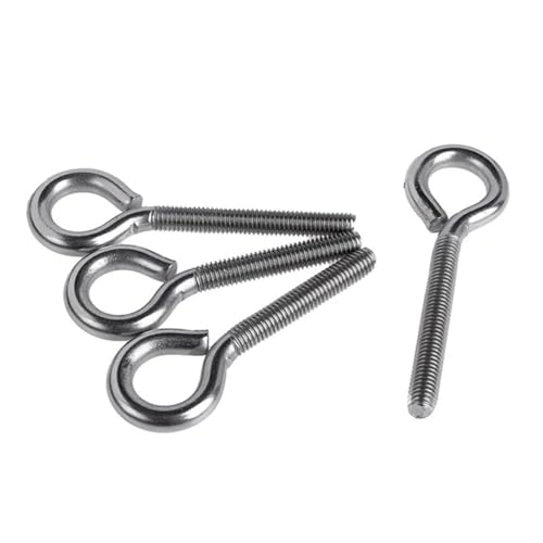 304, eizbolzen aus stahlglas, Edelstahl-Hebeösenschrauben for den Schiffsbau, Augenschraube M3 bis M10, Multipack(90mm,M3(5Pcs)) von EYRMQWJPC