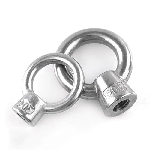 304, eizbolzen aus stahlglas, Edelstahl-Ringmuttern M6-M24 304 Edelstahl 5 Stück(M6,1pcs) von EYRMQWJPC