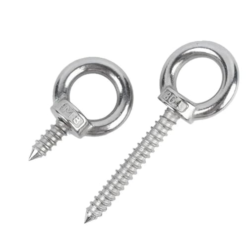 304, eizbolzen aus stahlglas, Ringschrauben aus Edelstahl, selbstschneidende Schrauben, Packung mit mehreren Größen(M4x50mm-3pcs) von EYRMQWJPC