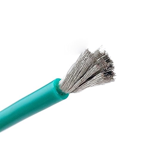 AWG Abgeschirmte CNC Draht 5 Meter 2AWG 4AWG 6AWG Akku Kfz-Kabel 8AWG zu 18AWG(Green,4AWG) von EYRMQWJPC