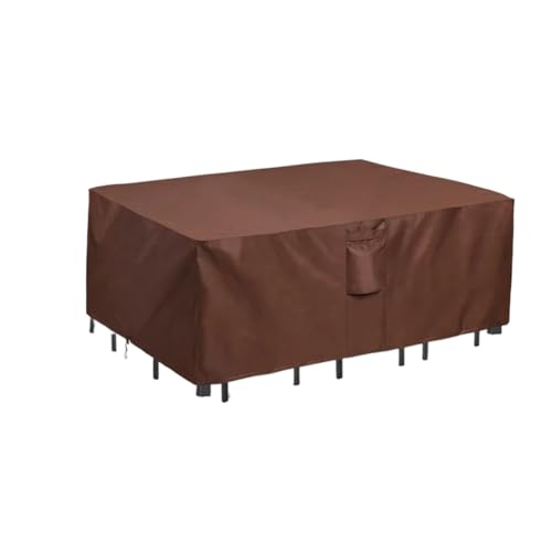 Abdeckungen für Gartenmöbel Outdoor-Gartenmöbel-Abdeckung for Sofa, Tisch, Stuhl, Mehrfarbig, mehrere Größen(Brown,190x125x80cm) von EYRMQWJPC