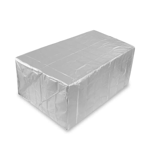 Abdeckungen für Gartenmöbel wasserdichte Schutzhülle for Gartenmöbel, 210d Oxford-Stoff, mehrere Größen, Silber/Schwarz(Silver,155X95X68cm) von EYRMQWJPC
