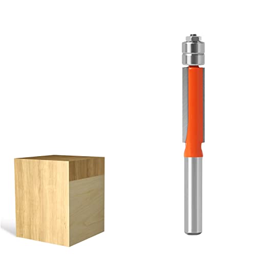 Außensechskantschraube, 1/4 6mm Schaft Flush Trim Router Bit Ende Doppel Lager for Holzbearbeitung Schneiden Tool6X 6,35(1I4X5I16) von EYRMQWJPC