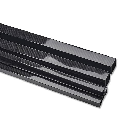 Carbonfaser-Vierkantrohr 2er-Packung Carbonfaser-Vierkantrohre 500 mm, mehrere Größen(17x17x15mm Plain) von EYRMQWJPC