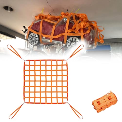 Das rechteckige gitter, Flaches Hebenetz aus Nylon for Bauarbeiten, Transport, Heben, Be- und Entladen(13.1Ft 20Cm Mesh Load 3 Ton) von EYRMQWJPC