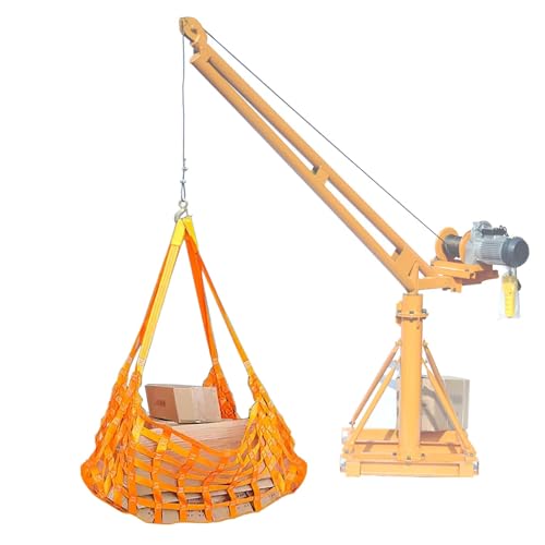 Das rechteckige gitter, For Heben von Kisten – Nylon-Flachseil for Bewegen – Frachthebenetze mit 1 m langen Gurten(4.9 * 4.9Ft Load 2204Lbs(3.9Inmesh)) von EYRMQWJPC