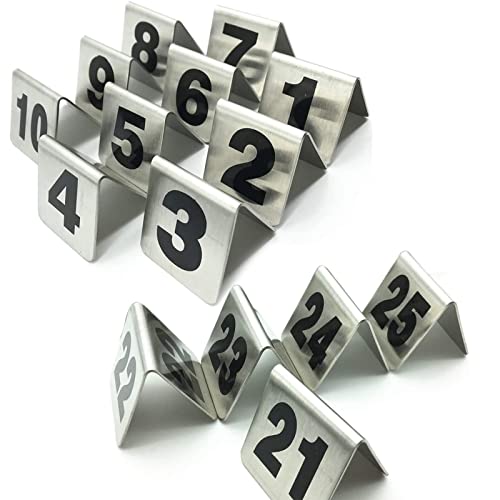 Digitale Sitzplatzkarte 1-50 1-100 Tischnummernkarten im Zeltstil, doppelseitige Zahlen(1 to 50) von EYRMQWJPC