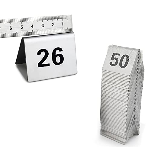 Digitale Sitzplatzkarte 1-50 1-100 Zelt Metall TischkartenFür Restaurants, Cafés, Bankette(1 to 50) von EYRMQWJPC