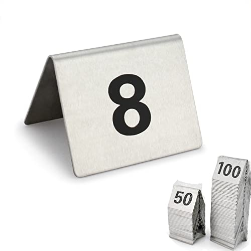 Digitale Sitzplatzkarte 1-50 1-100 Zelt Stil Tisch Anzahl Steht Doppelseitige Digitale Zeichen Sitz Karte(1 to 100) von EYRMQWJPC