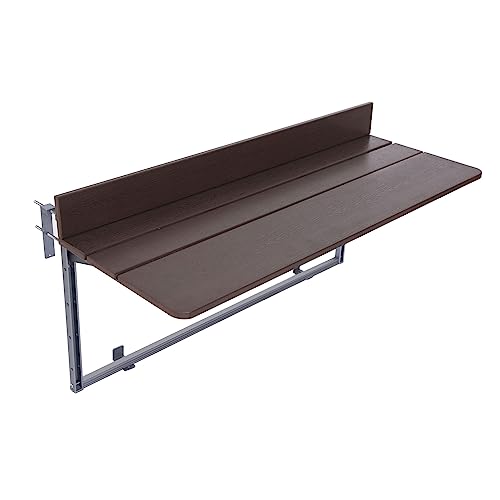 EYRMQWJPC Balkone faltet die tische, Klappbarer, Verstellbarer hängender Balkon-Stehtisch for Geländer(23.6 * 14.6In) von EYRMQWJPC