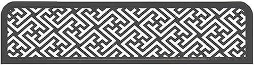EYRMQWJPC Die screenshots, die screenshots Sichtschutzplatte, durchbrochenes Design, Tischplattentrenner, Restaurant-Dekoration, Trennwände for Essbereiche(Black,A-100x30cm/39.4x11.8in) von EYRMQWJPC