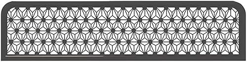 EYRMQWJPC Die screenshots, die screenshots Sichtschutzplatte, durchbrochenes Design, Tischplattentrenner, Restaurant-Dekoration, Trennwände for Essbereiche(Black,B-100x30cm/39.4x11.8in) von EYRMQWJPC