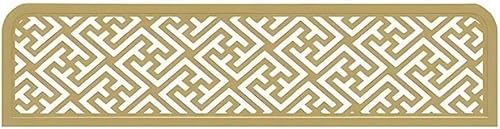 EYRMQWJPC Die screenshots, die screenshots Sichtschutzplatte, durchbrochenes Design, Tischplattentrenner, Restaurant-Dekoration, Trennwände for Essbereiche(Gold,A-100x30cm/39.4x11.8in) von EYRMQWJPC