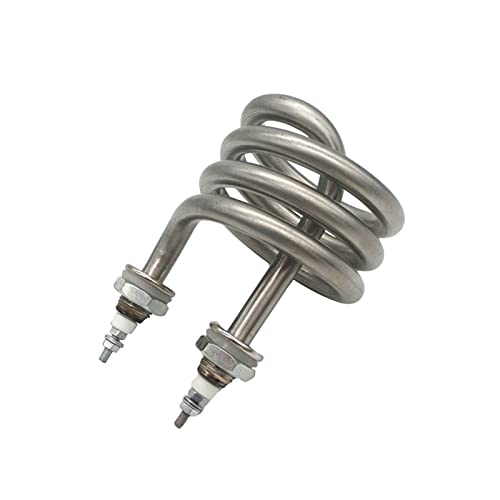 EYRMQWJPC Elektrischer Tauchsieder, 220 V 380 V Heizung, 304 Edelstahl Heizung Rohr, Destilliertes Elektrisches Wasser Ersatzteile(3000W 80mm M16) von EYRMQWJPC