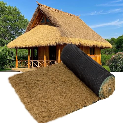 EYRMQWJPC Künstliche Strohdachrolle Künstliches Strohdach rollt mehrere Größen 0,5 m oder 1 m Breite wasserdicht(1x15m(3.2x49.2ft)) von EYRMQWJPC