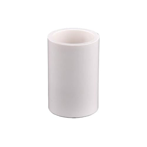 EYRMQWJPC PVC-Rohrverbinder 2 Stück weiße PVC-Rohrverschraubungen, Winkelstück, gerade, for Aquarien und Gärten, in Mehreren Größen(Straight,Inside Dia 50mm) von EYRMQWJPC