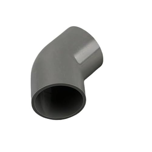 EYRMQWJPC PVC-Rohrverbinder Gartenbewässerung PVC 45 Grad Winkelstück Multicolor ID 16-75mm(Grey,I.D 32mm (1 Piece)) von EYRMQWJPC