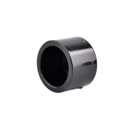 EYRMQWJPC PVC-Rohrverbinder PVC Garten Wasser Anschlüsse Ellenbogen T Kappe DIY Bewässerung Entwässerung Aquarium 20-50mm Schwarz(PVC Cap,20Mm Black) von EYRMQWJPC