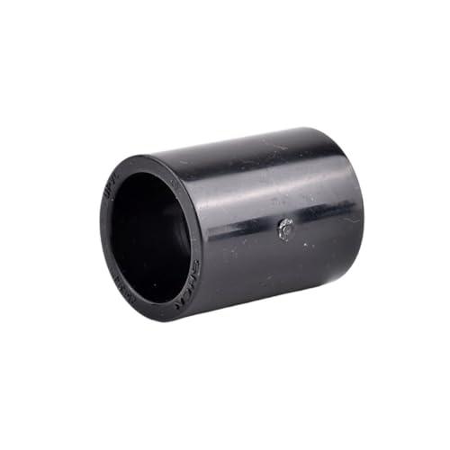 EYRMQWJPC PVC-Rohrverbinder PVC Garten Wasser Anschlüsse Ellenbogen T Kappe DIY Bewässerung Entwässerung Aquarium 20-50mm Schwarz(Straight Joint,25Mm Black) von EYRMQWJPC