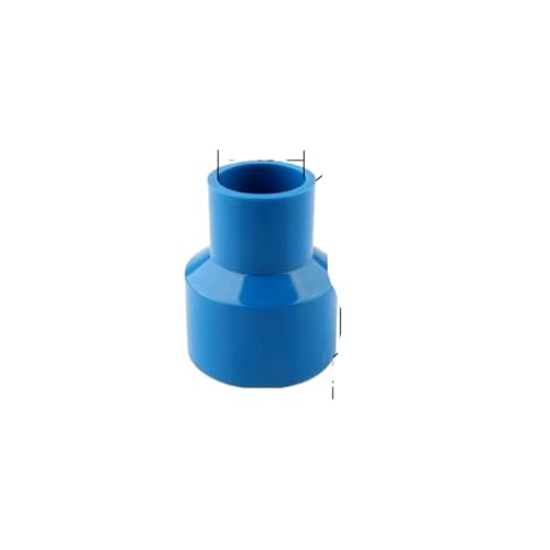 EYRMQWJPC PVC-Rohrverbinder PVC-Reduzierstück for Gartenbewässerung und Aquarium, blau, 20–50 mm, Packung mit 5–30 Stück(50-25mm,10Pcs) von EYRMQWJPC