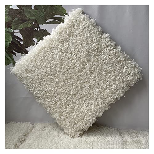 EYRMQWJPC Plüsch-Teppichfliesen mit Verriegelung Interlocking Foam Carpet Tiles Pack of 50 12x12x0.4 Inch Multicolor(Beige) von EYRMQWJPC