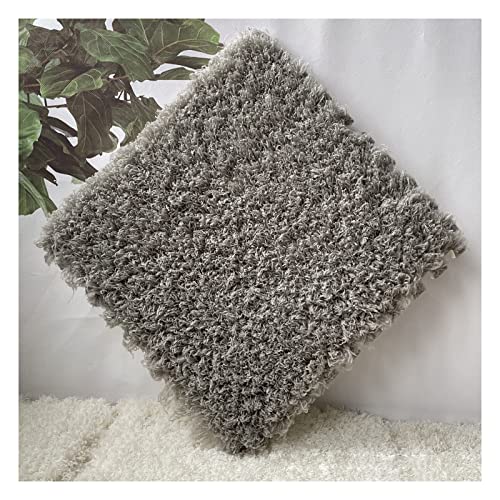 EYRMQWJPC Plüsch-Teppichfliesen mit Verriegelung Interlocking Foam Carpet Tiles Pack of 50 12x12x0.4 Inch Multicolor(Grey) von EYRMQWJPC