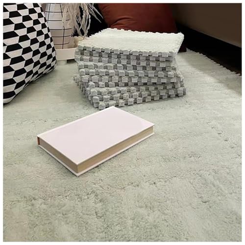 EYRMQWJPC Plüsch-Teppichfliesen mit Verriegelung Pack of 30 Foam Interlocking Carpet Tiles Multicolor 30x30cm(Green) von EYRMQWJPC
