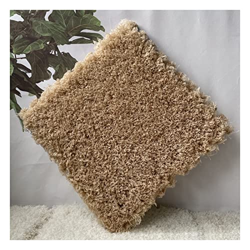 EYRMQWJPC Plüsch-Teppichfliesen mit Verriegelung Plush Foam Interlocking Floor Mats Pack of 50 Multicolor 12x12 Inch(Light Coffee) von EYRMQWJPC