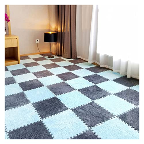 EYRMQWJPC Plüsch-Teppichfliesen mit Verriegelung Puzzle Interlocking Foam Mats Pack of 10/12/16 Multicolor 12x12 Inches(Cp 11,16 Pcs) von EYRMQWJPC