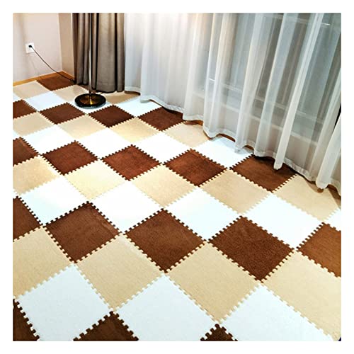 EYRMQWJPC Plüsch-Teppichfliesen mit Verriegelung Puzzle Interlocking Foam Mats Pack of 10/12/16 Multicolor 12x12 Inches(Cp 14,16 Pcs) von EYRMQWJPC