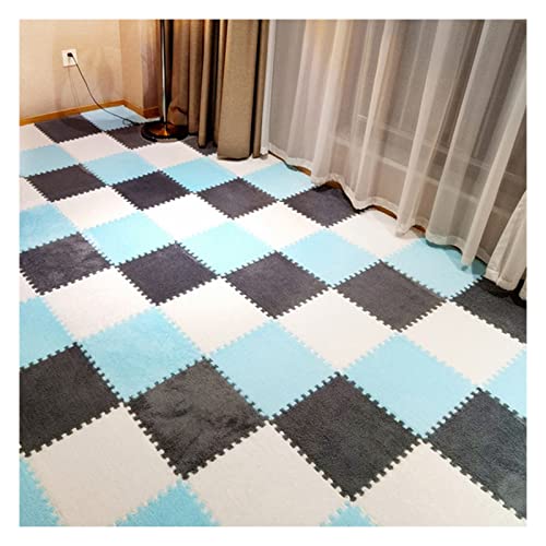 EYRMQWJPC Plüsch-Teppichfliesen mit Verriegelung Puzzle Interlocking Foam Mats Pack of 10/12/16 Multicolor 12x12 Inches(Cp 2,16 Pcs) von EYRMQWJPC