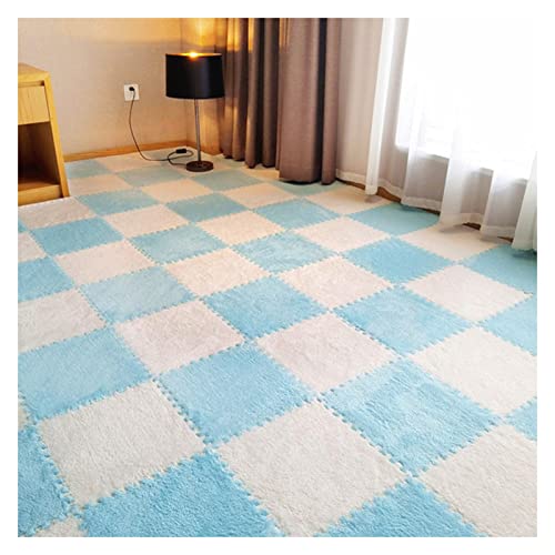 EYRMQWJPC Plüsch-Teppichfliesen mit Verriegelung Puzzle Interlocking Foam Mats Pack of 10/12/16 Multicolor 12x12 Inches(Cp 3,16 Pcs) von EYRMQWJPC