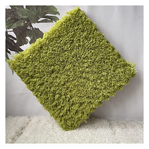 EYRMQWJPC Plüsch-Teppichfliesen mit Verriegelung Square Interlocking Foam Carpet Floor Mat Tiles Multicolor 12x12x0.4 inch Pack of 50(Green) von EYRMQWJPC