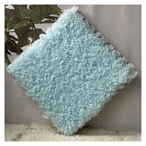 EYRMQWJPC Plüsch-Teppichfliesen mit Verriegelung Square Interlocking Foam Carpet Floor Mat Tiles Multicolor 12x12x0.4 inch Pack of 50(Lightblue) von EYRMQWJPC