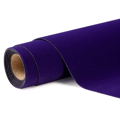 EYRMQWJPC Selbstklebende Flock-Samtstoffrolle, Samtstoff Multicolor 50x148cm for Basteln und Futtern(15 Royal Blue) von EYRMQWJPC