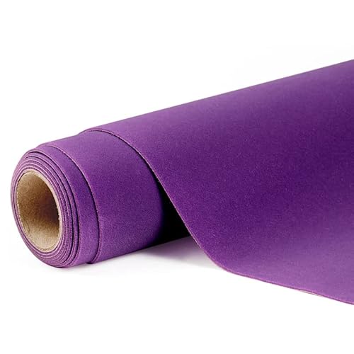 EYRMQWJPC Selbstklebende Flock-Samtstoffrolle, Samtstoff Multicolor 50x148cm for Basteln und Futtern(19 Purple) von EYRMQWJPC