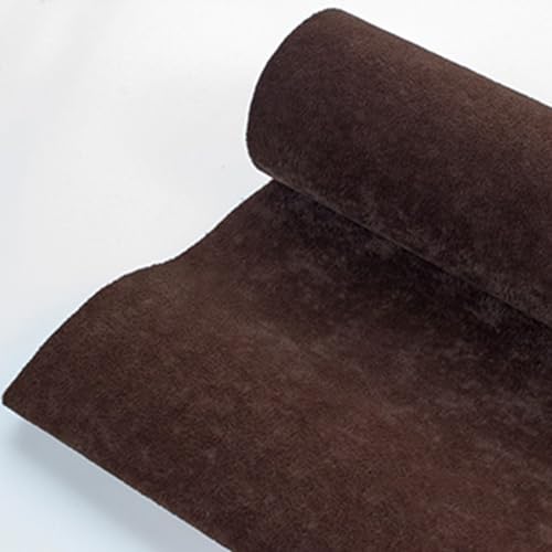 EYRMQWJPC Selbstklebende Flock-Samtstoffrolle, Selbstklebender Samt-Flockstoff, 19,68 x 57 Zoll 1 mm, Mehrfarbig(12 Brown) von EYRMQWJPC