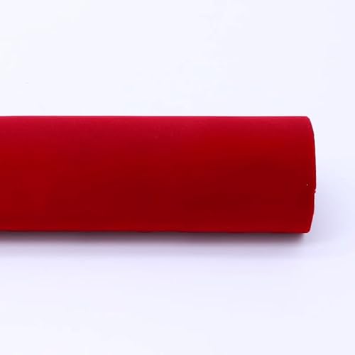 EYRMQWJPC Selbstklebende Flock-Samtstoffrolle, Stoff-Kommode-Regal-Liner Art Crafts 50x150cm Multicolor Mehrere Mengen(Dark Red,1 pcs) von EYRMQWJPC