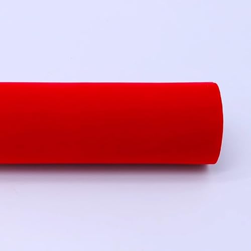EYRMQWJPC Selbstklebende Flock-Samtstoffrolle, Stoff-Kommode-Regal-Liner Art Crafts 50x150cm Multicolor Mehrere Mengen(Red,1 pcs) von EYRMQWJPC