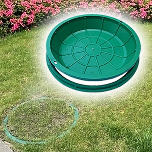 EYRMQWJPC Versenkte Kunststoff-Schachtabdeckung Vertieftes Kanaldeckel-Gras-Pflanztopf-Grün-mehrfaches Harz der Größen-SMC(80cm) von EYRMQWJPC