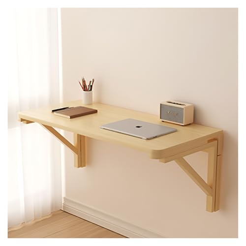 EYRMQWJPC einfacher Klapptisch, Robuster, an der Wand montierter Klapptisch, Klappschreibtische, herunterklappbarer Schreibtisch(80 * 40cm) von EYRMQWJPC